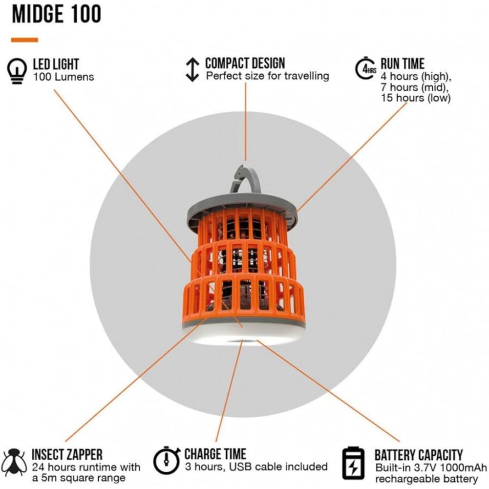 Vango Midge 100 Camping Lantern info