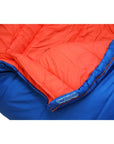 Vango Nitestar Alpha 250 Trekking Sleeping Bag (Classic Blue) flap close up