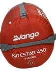 Vango Nitestar Alpha 450 Sleeping Bag (Harissa) packe du