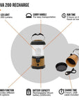Vango Nova 200 Recharge Lantern - Camping Lantern info
