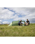 Vango Omega 250 Eco Tent - 2 Man Tunnel Tent more guys sitting