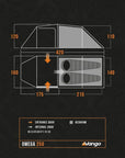 Vango Omega 250 Eco Tent - 2 Man Tunnel Tent diagram