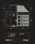 Vango Omega 350 Eco Tent - 3 Man Tunnel Tent diagram