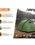 Vango Scafell 300 Tent - 3 Man Trekking Tent more info