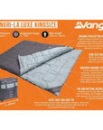 Vango Shangri-La Luxe Kingsize Sleeping Bag (Shadow Grey) info