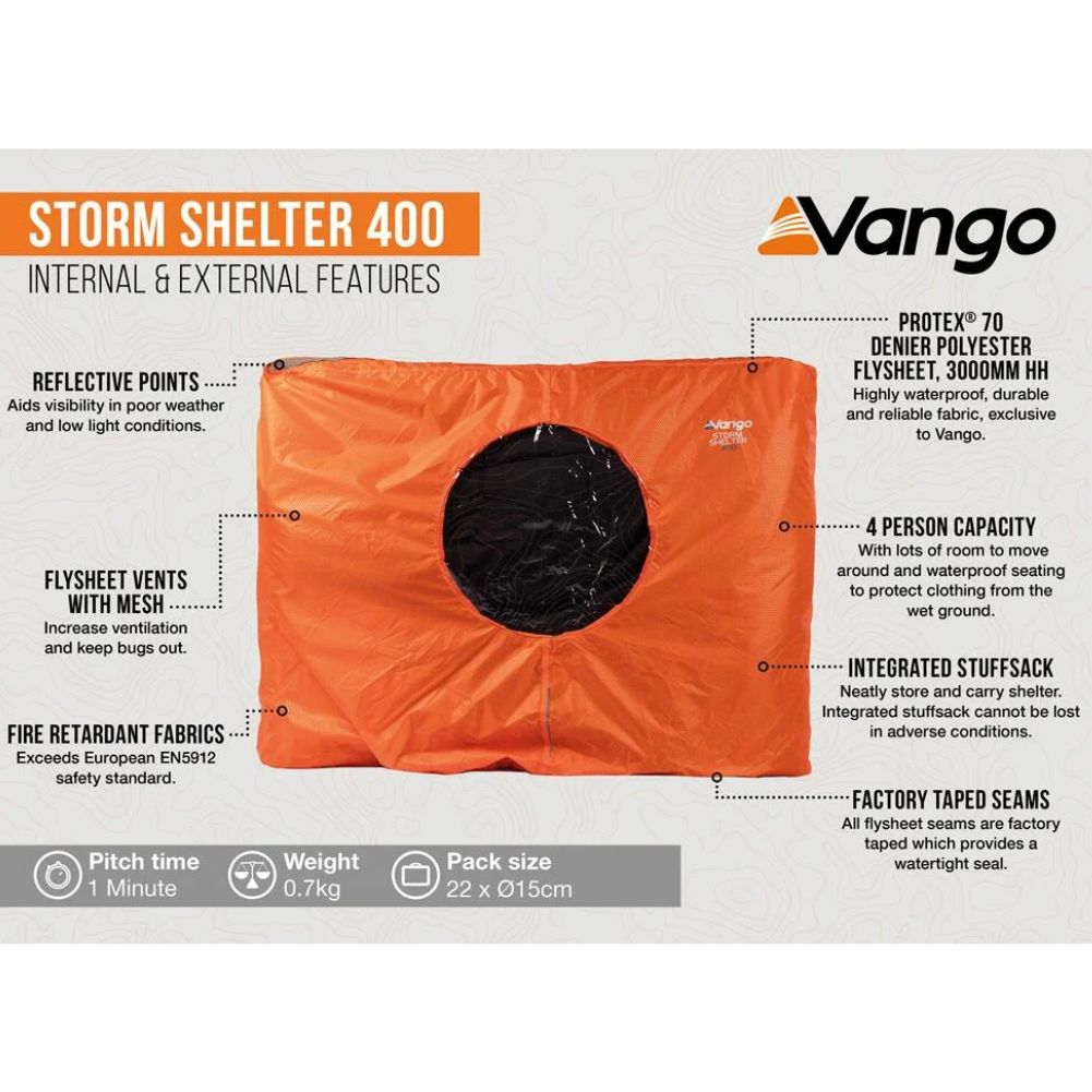 Vango Storm Shelter 400 - 4 Person Shelter info
