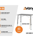 Vango Birch 80 Camping Table info