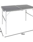Vango Granite Duo 120cm Camping Table (Excalibur) measurements