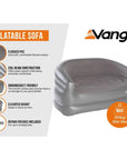Vango Inflatable Sofa (Nocturne Grey) info
