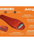 Vango Nitestar Alpha 450 Sleeping Bag (Harissa)