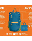 Vango Pac 25L Rucksack (Blue CLR) info