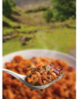 Wayfayrer Chilli Con Carne & Rice - Outdoor Camping Ready to Eat Meal Pouch fork food