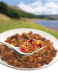Wayfayrer Vegetable Chilli - Outdoor Camping Ready to Eat Meal Pouch fork bowl