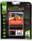 Wayfayrer Beans & Sausage - Outdoor Camping Ready to Eat Meal Pouch