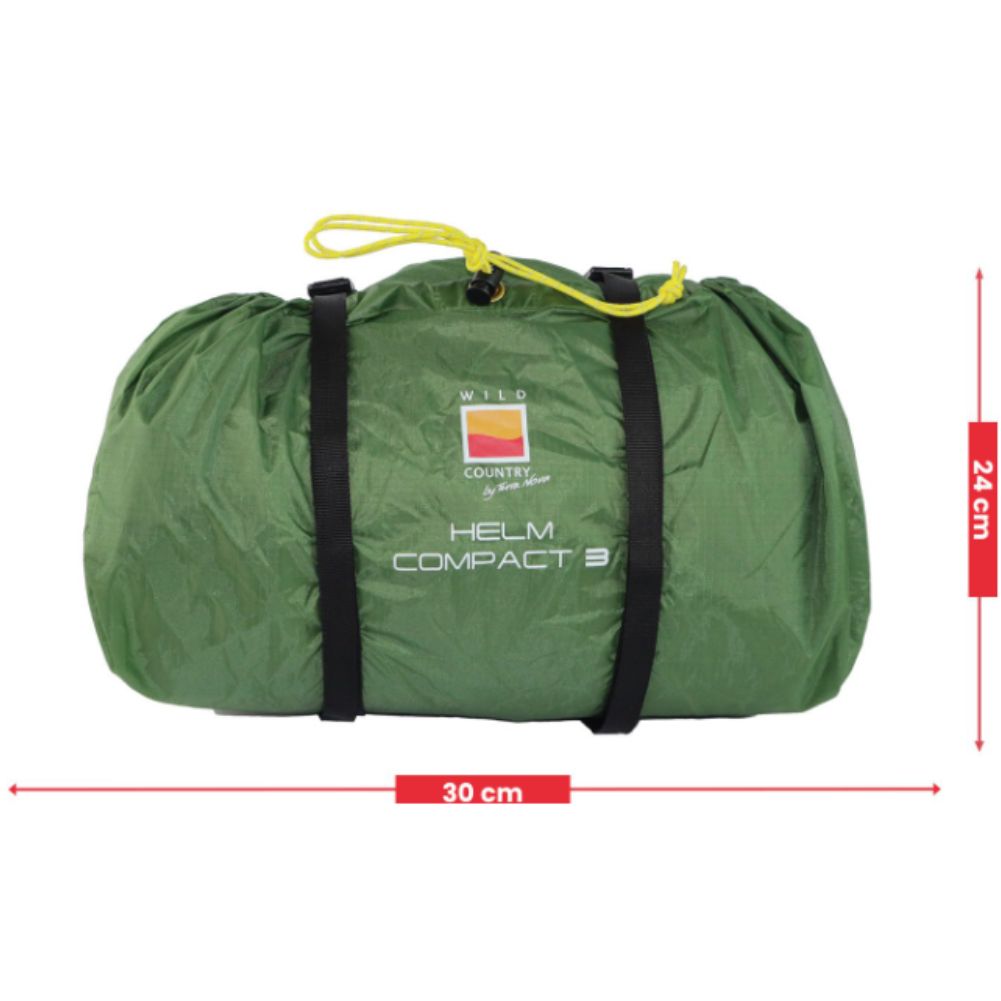 Wild Country Helm Compact 3 Tent - 3 Man Tent the package size