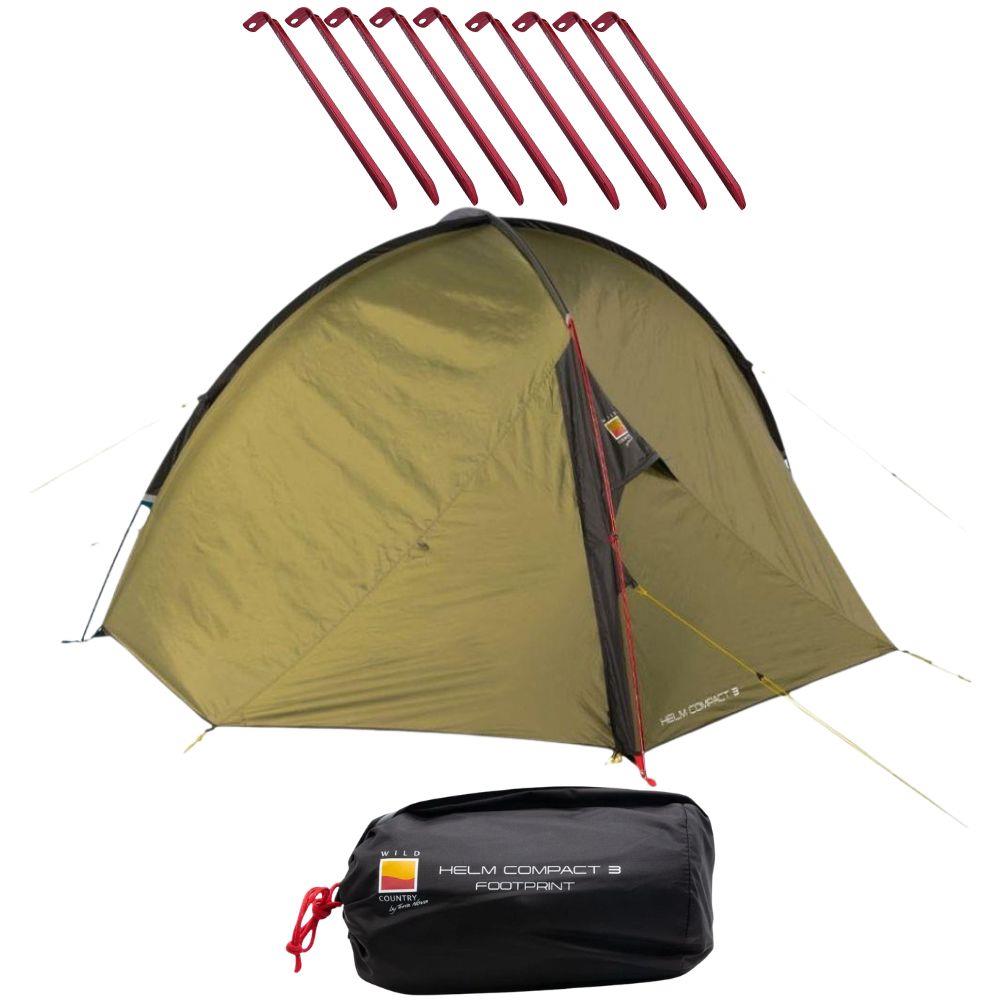 Wild Country Helm Compact 3 Tent + Helm Compact 3 Footprint + 10x Free – Summits Outdoor