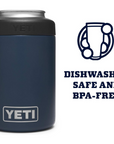 YETI Rambler 12oz Colster Can Insulator (Navy) dishwasher
