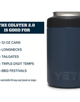 YETI Rambler 12oz Colster Can Insulator (Navy) good for