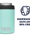 YETI Rambler 12oz Colster Can Insulator (Seafoam) dishwash