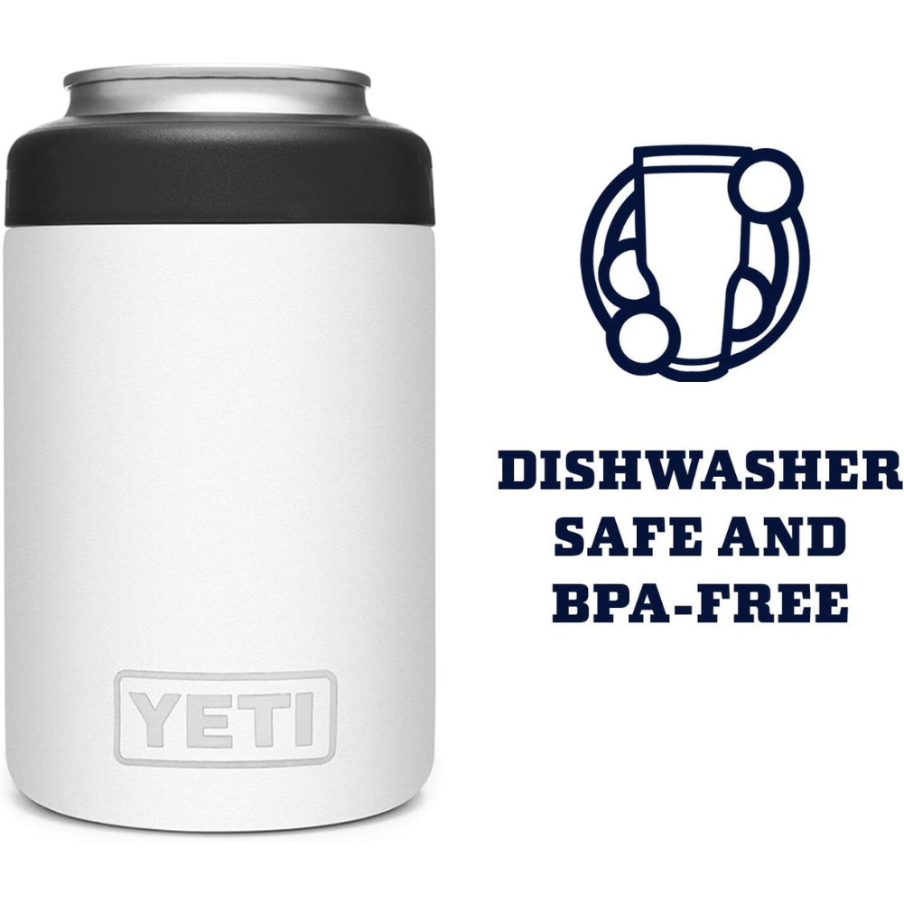 YETI Rambler 12oz Colster Can Insulator (White) dishwasher
