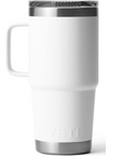YETI Rambler 20 Oz Travel Mug (White) back