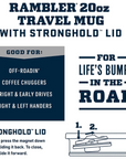 YETI Rambler 20 Oz Travel Mug (White) info