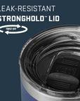 YETI Rambler 20 Oz Travel Mug (Navy) lid