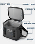 Yeti Hopper Flip 12 Soft Cooler (Charcoal)