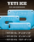 Yeti Ice 900g Ice Pack - 2lb measurements