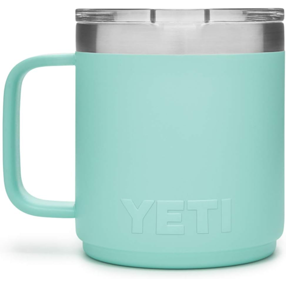 Yeti Rambler 10 OZ Mug (Seafoam) back