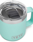 Yeti Rambler 10 OZ Mug (Seafoam) top angle