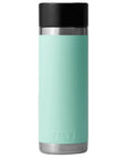 Yeti Rambler 18 OZ Bottle With Hotshot Cap (Seafoam) back
