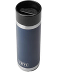 Yeti Rambler 18 OZ Bottle With Hotshot Cap (Navy) top angle