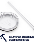 Yeti Rambler 20 OZ Tumbler Straw Lid shatter proof