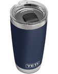 Yeti Rambler 20 OZ Tumbler (Navy) top angle