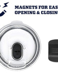 Yeti Rambler 20 OZ Tumbler (Navy) lid magnet