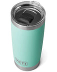 Yeti Rambler 20 OZ Tumbler (Seafoam) top angle