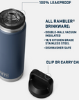 Yeti Rambler 26 OZ Bottle With Chug Cap (Navy) lid info