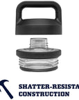 Yeti Rambler 36 OZ Bottle With Chug Cap cap shattered