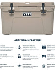Yeti Tundra 45 Cool Box (Tan) info features