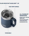 Yeti Rambler 10 OZ Mug (Navy) info