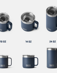 Yeti Rambler 10 OZ Mug (Navy) sizes difference