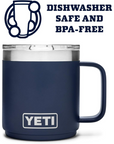 Yeti Rambler 10 OZ Mug (Navy) dishwash