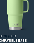 Yeti Rambler 20 OZ Travel Mug (Key Lime) cupholder