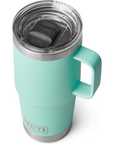 Yeti Rambler 20 OZ Travel Mug (Seafoam) top angle