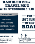 Yeti Rambler 20 OZ Travel Mug (Seafoam) info