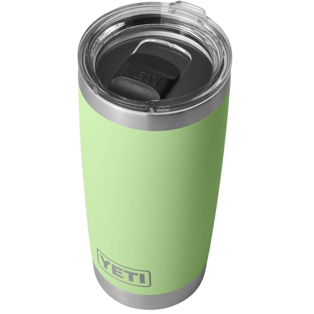 Yeti Rambler 20 OZ Tumbler (Key Lime) top angle