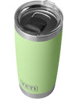 Yeti Rambler 20 OZ Tumbler (Key Lime) top angle