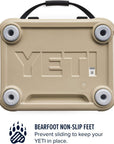 Yeti Roadie 24 Cool Box (Rescue Red) bottom