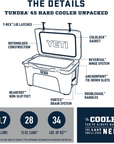 Yeti Tundra 45 Cool Box (Big Wave Blue) info